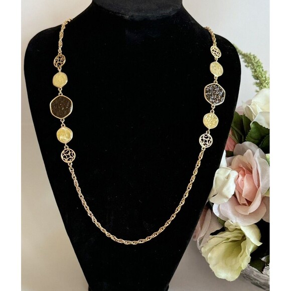 Vintage Sarah Coventry 'Taste of Honey' Necklace - 38 Inches - Picture 3 of 8